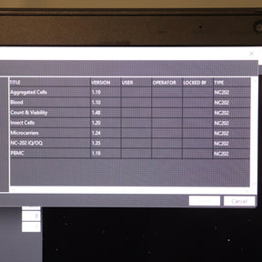 ChemoMetec NucleoCounter NC-202 Automated Cell Counter 900-2020 21 CFR 11