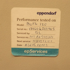 Eppendorf BioFlo 120 Advanced Bioreactor Fermenter System w/ 5L Vessel