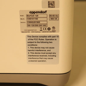 Eppendorf BioFlo 120 Advanced Bioreactor Fermenter System w/ 5L Vessel