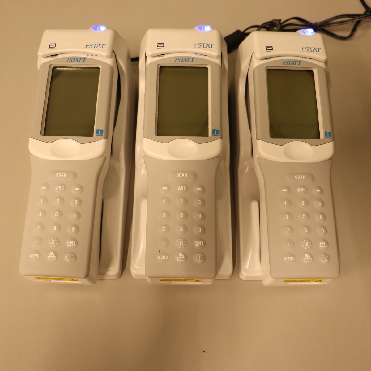 3x Abbott i-STAT 1 300-G Blood Analyzer System with Charger/ Downloader