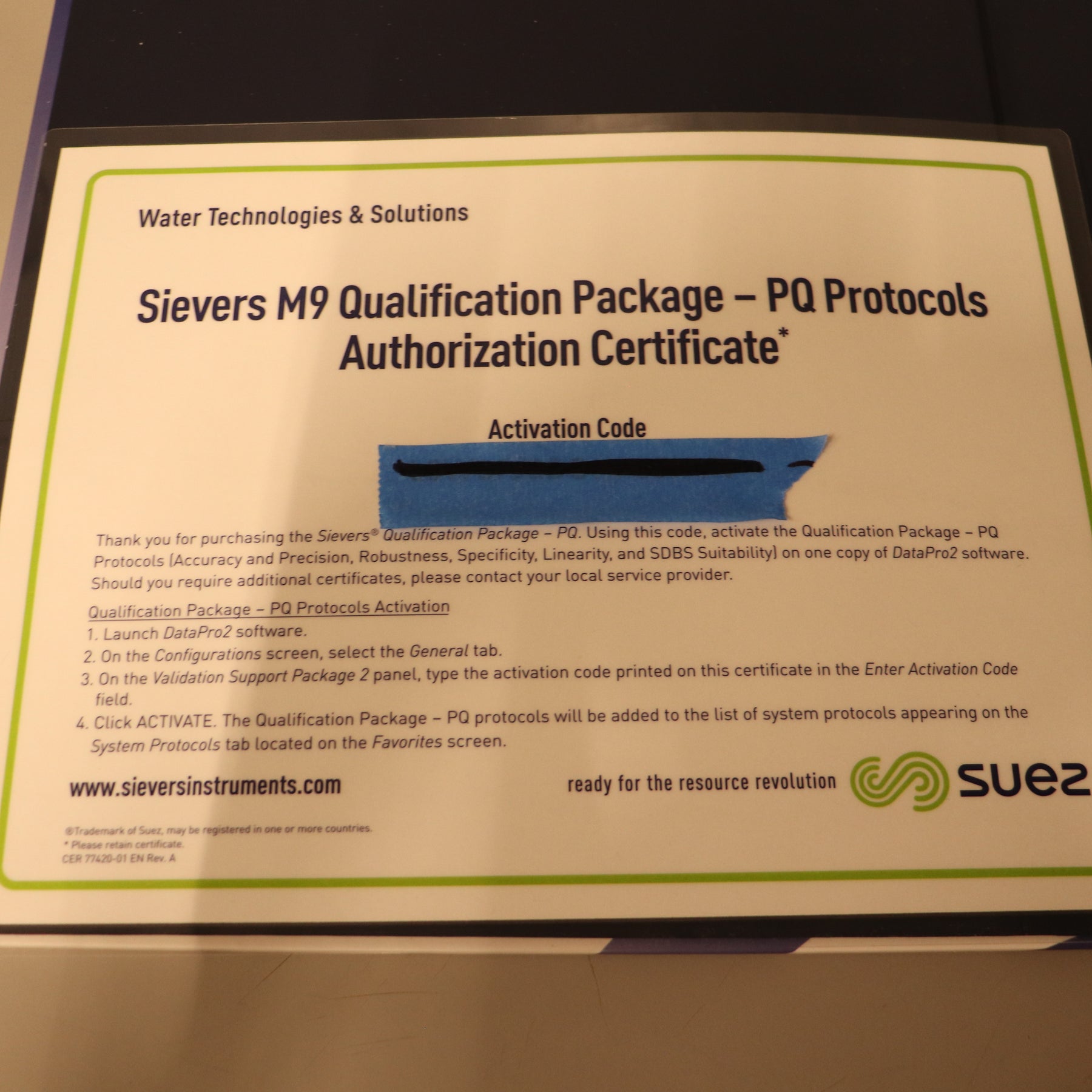 Veolia Suez GE Sievers M9 Lab TOC Analyzer with Autosampler and Qual Package