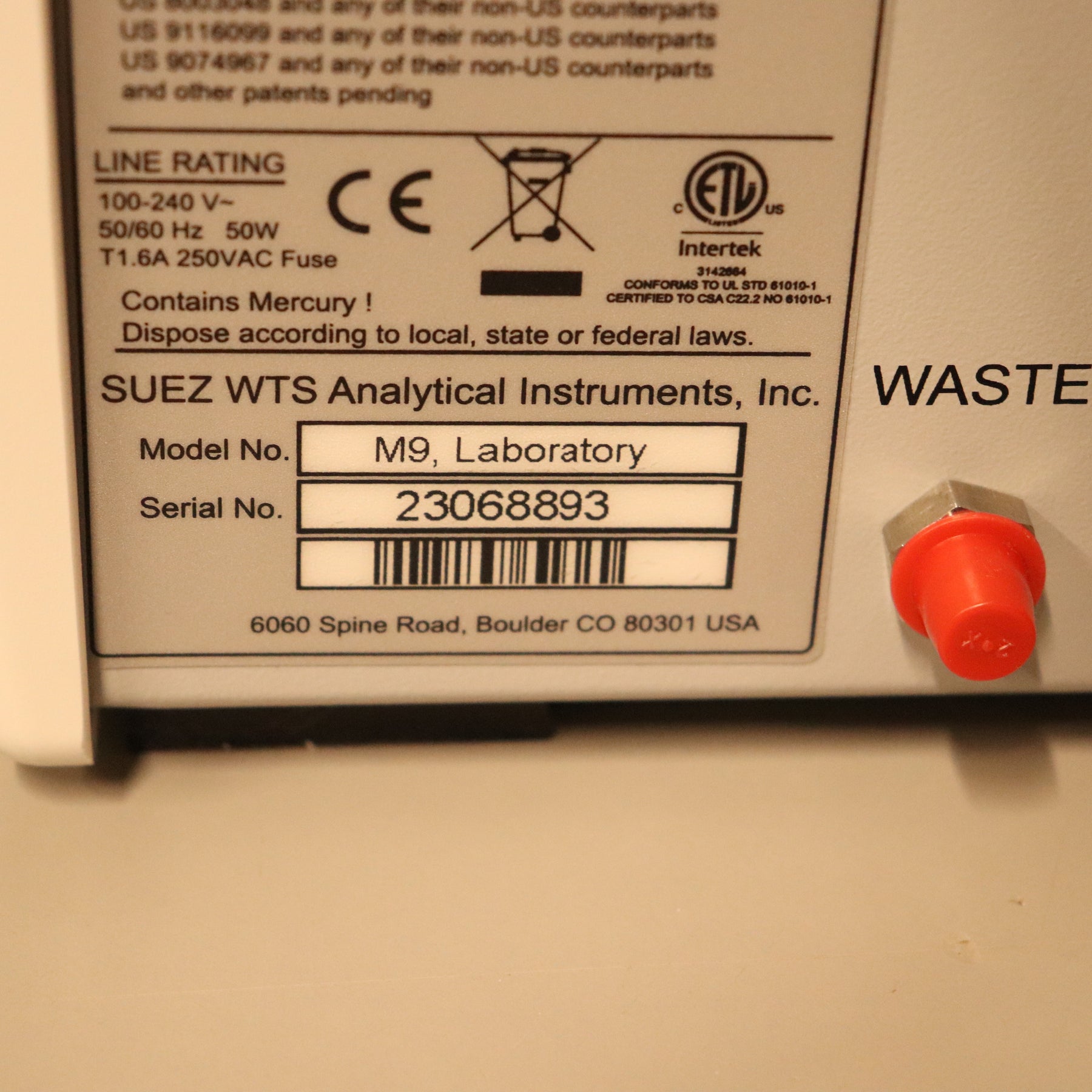 Veolia Suez GE Sievers M9 Lab TOC Analyzer with Autosampler and Qual Package