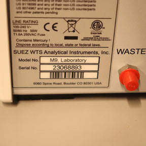 Veolia Suez GE Sievers M9 Lab TOC Analyzer with Autosampler and Qual Package