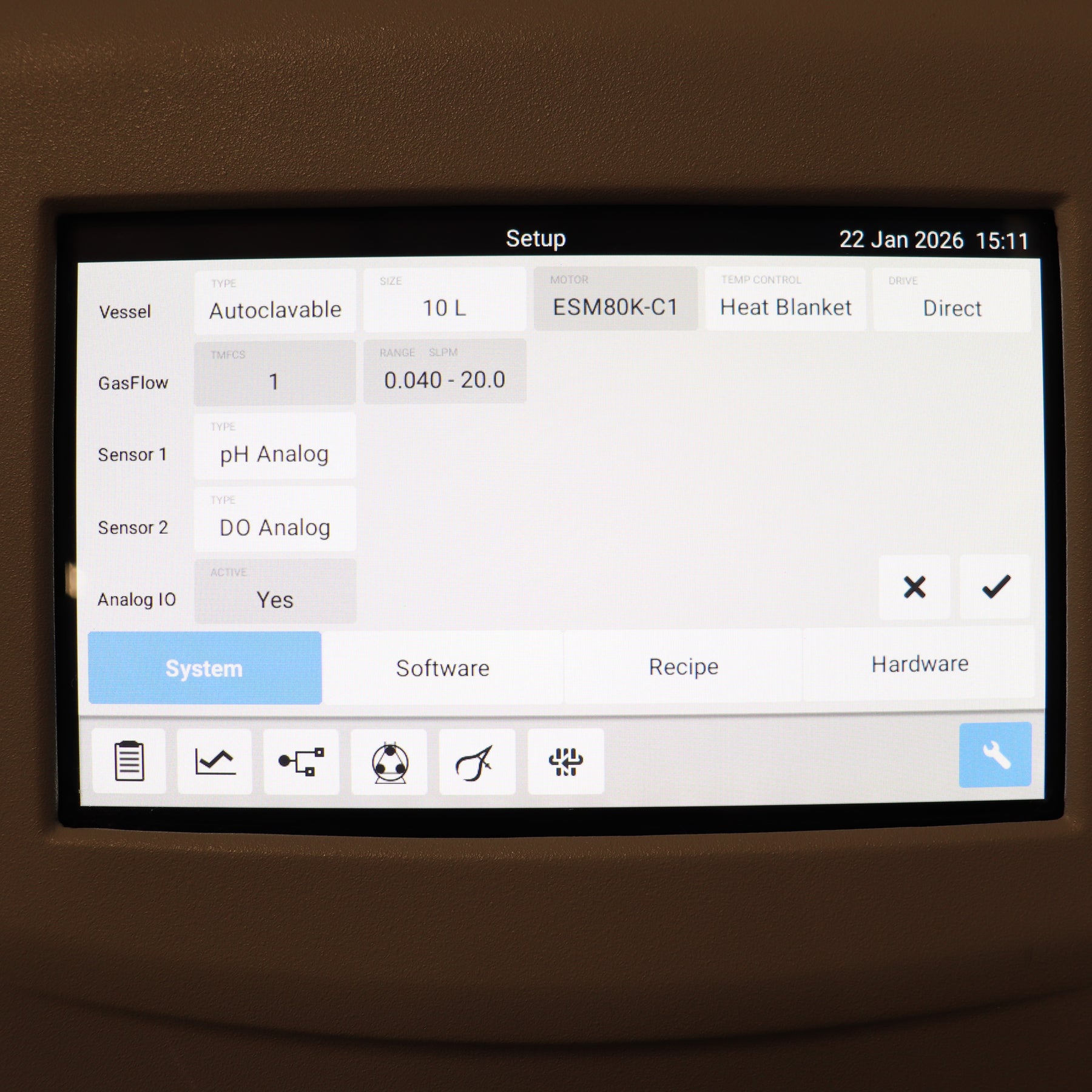 Eppendorf BioFlo 120 Bioreactor Fermenter System w/ 10L Vessel