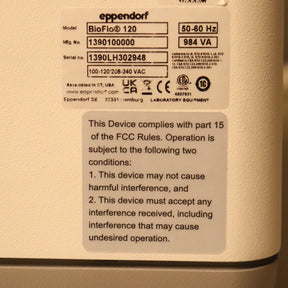 Eppendorf BioFlo 120 Bioreactor Fermenter System w/ 10L Vessel