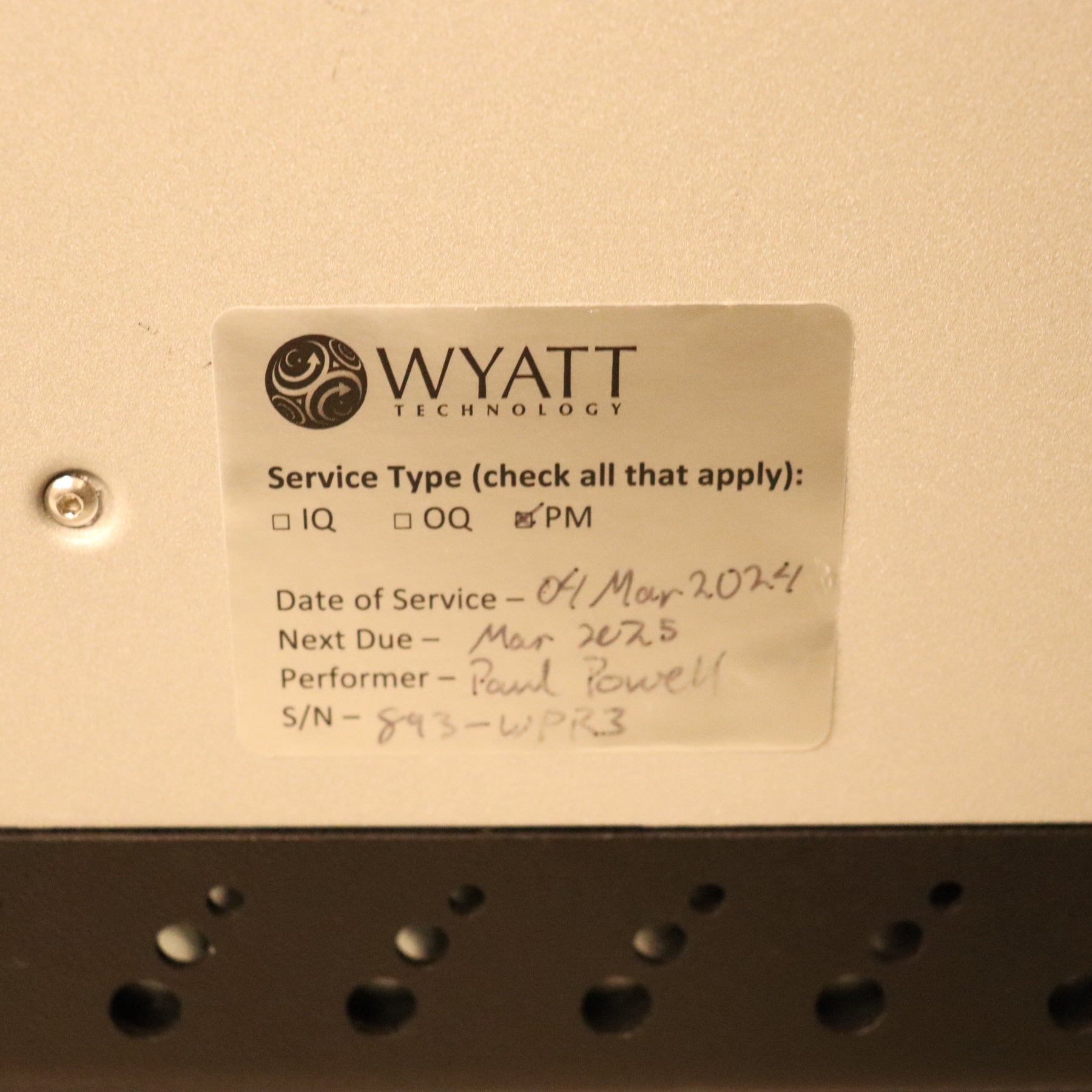 Wyatt DLS Dynamic Light Scattering DynaPro PlateReader III WPR3-02