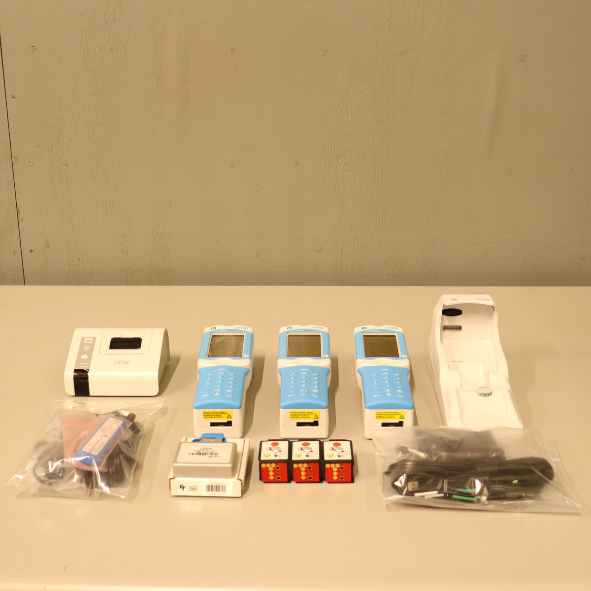 3x Abbott i-STAT 1 300W Wireless Blood Analyzer System w/Accessories