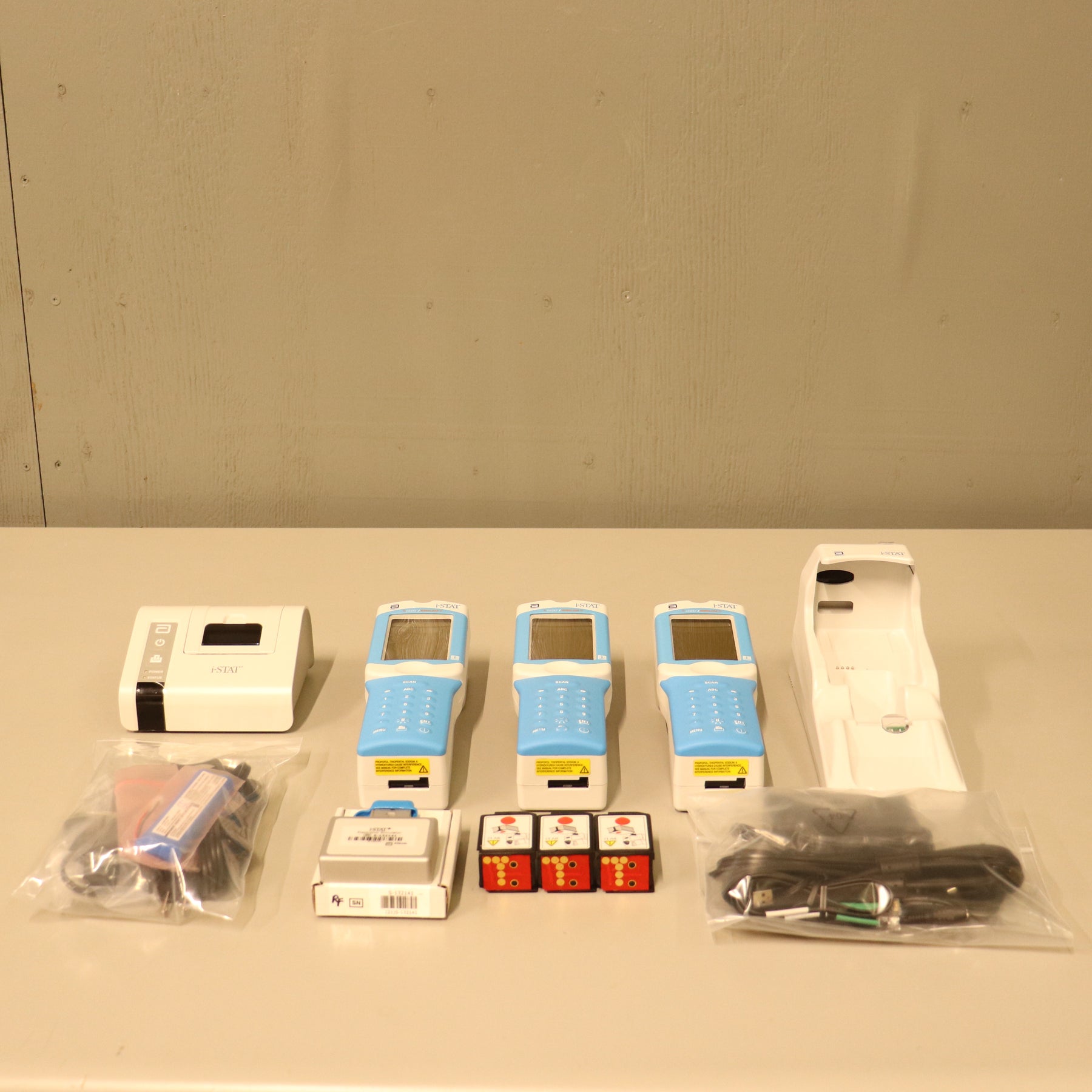 3x Abbott i-STAT 1 300W Wireless Blood Analyzer System w/Accessories