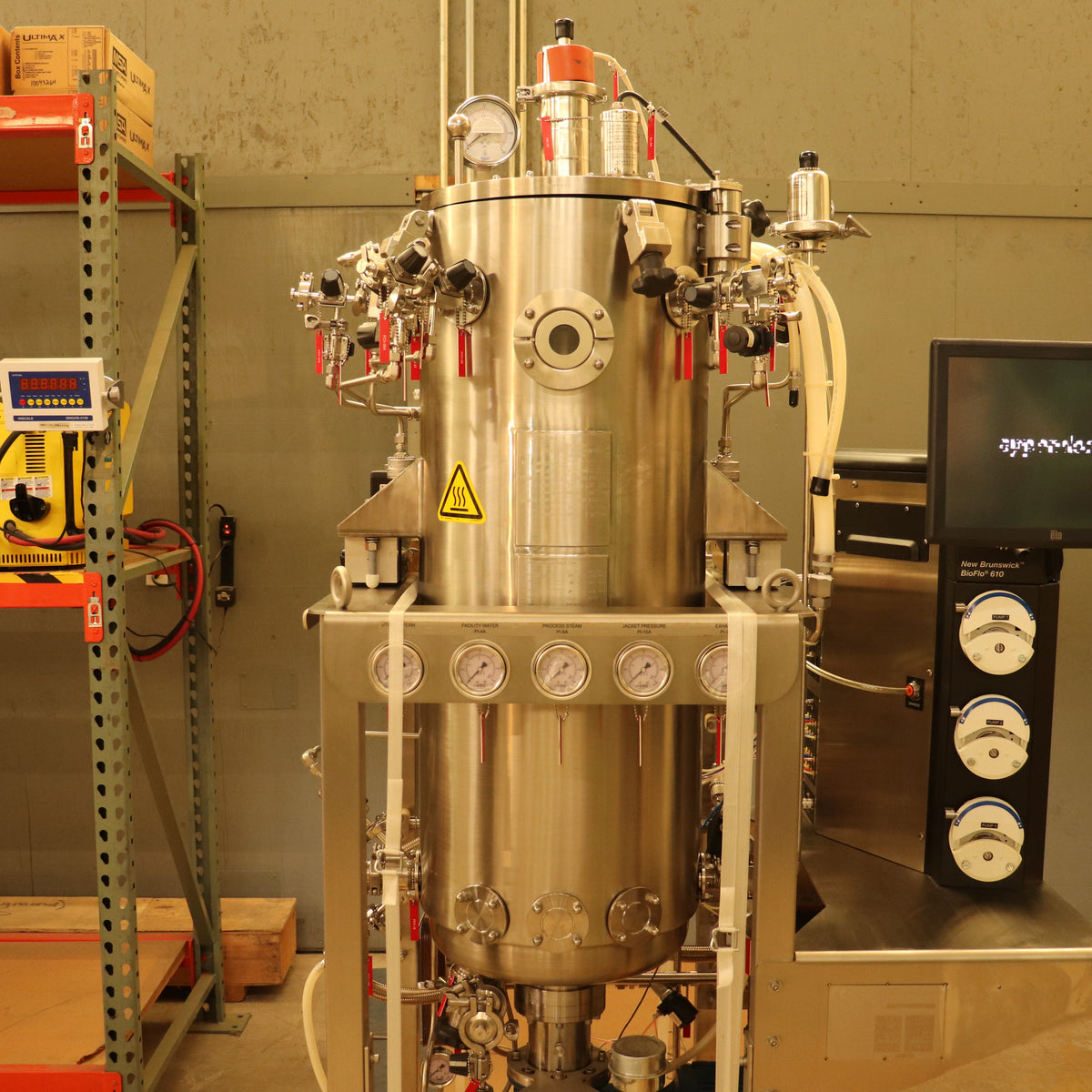 Eppendorf BioFlo 610 Pilot-Plant Fermenter Bioreactor 100L Jacketed Vessel