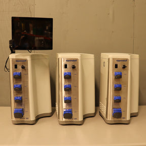 3x Eppendorf BioFlo 320 Bioprocess Control Station Fermenter Bioreactors w/ 10L Vessels