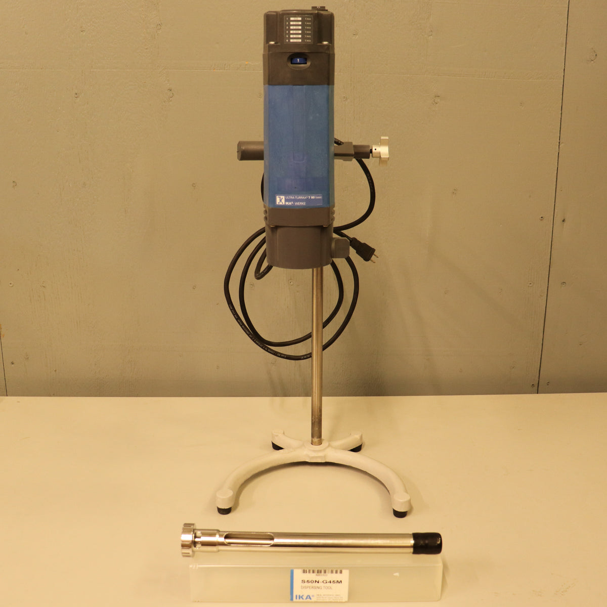 Ika Ultra Turrax T50 B S1 Basic Homogenizer w/ Stand & S50N-G45M Dispersing Element