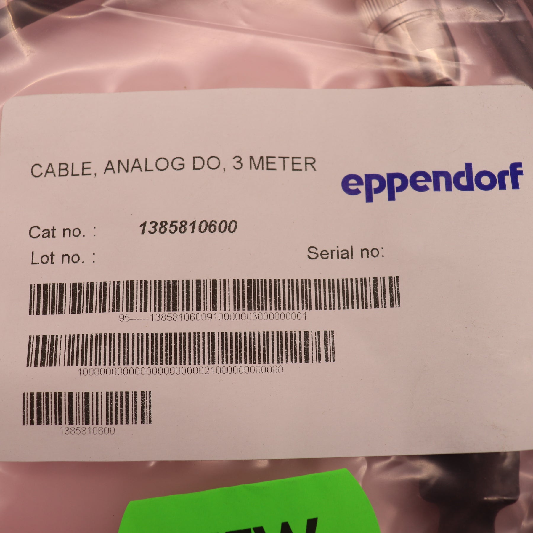 Eppendorf Analog DO Cable 3 Meters 1385810600