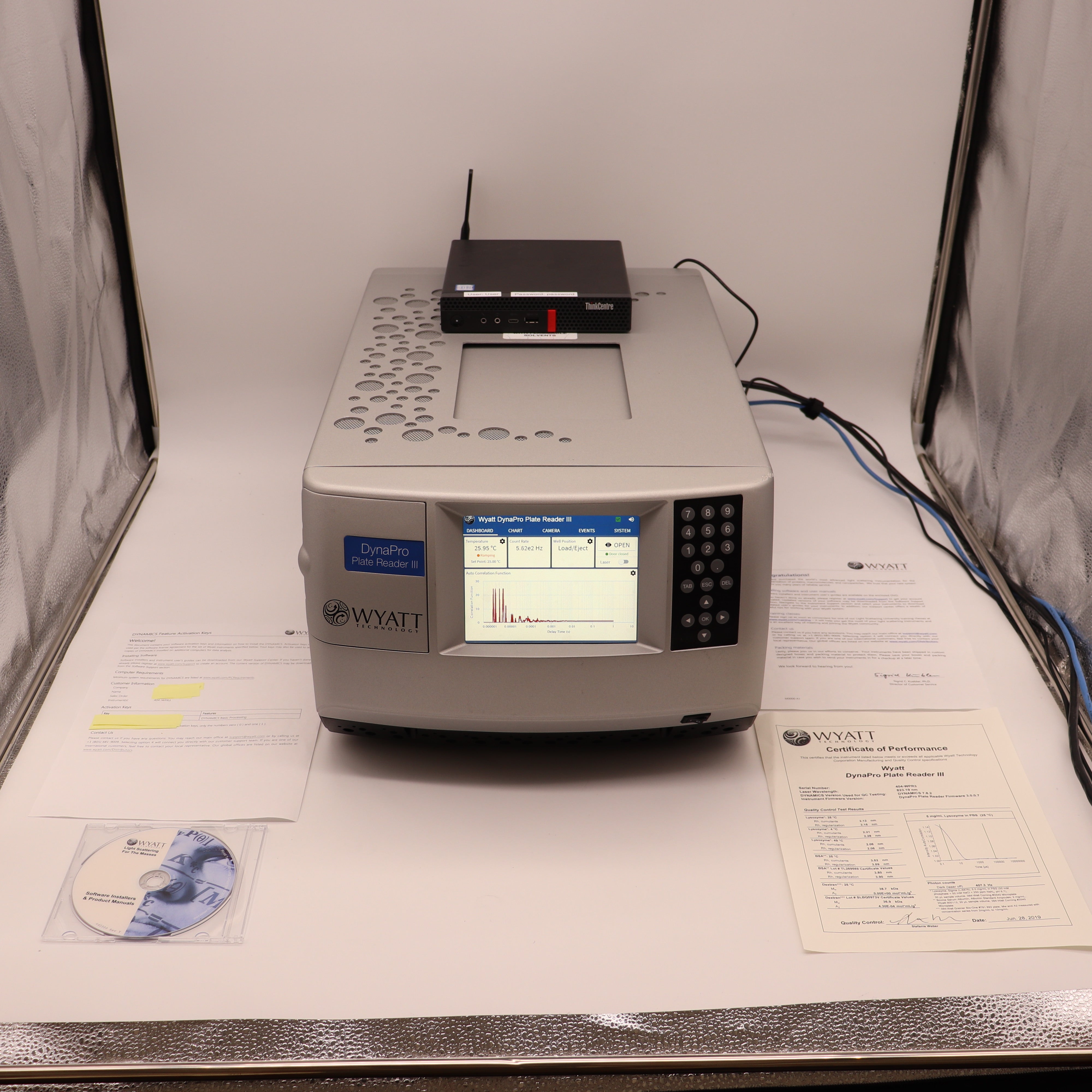 Dls Unit Wyatt DLS Dynamic Light Scattering DynaPro PlateReader III WPR3-01