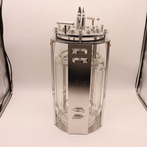 Sartorius Stedim 10L Double Wall Glass Bioreactor Fermenter Univessel-00004