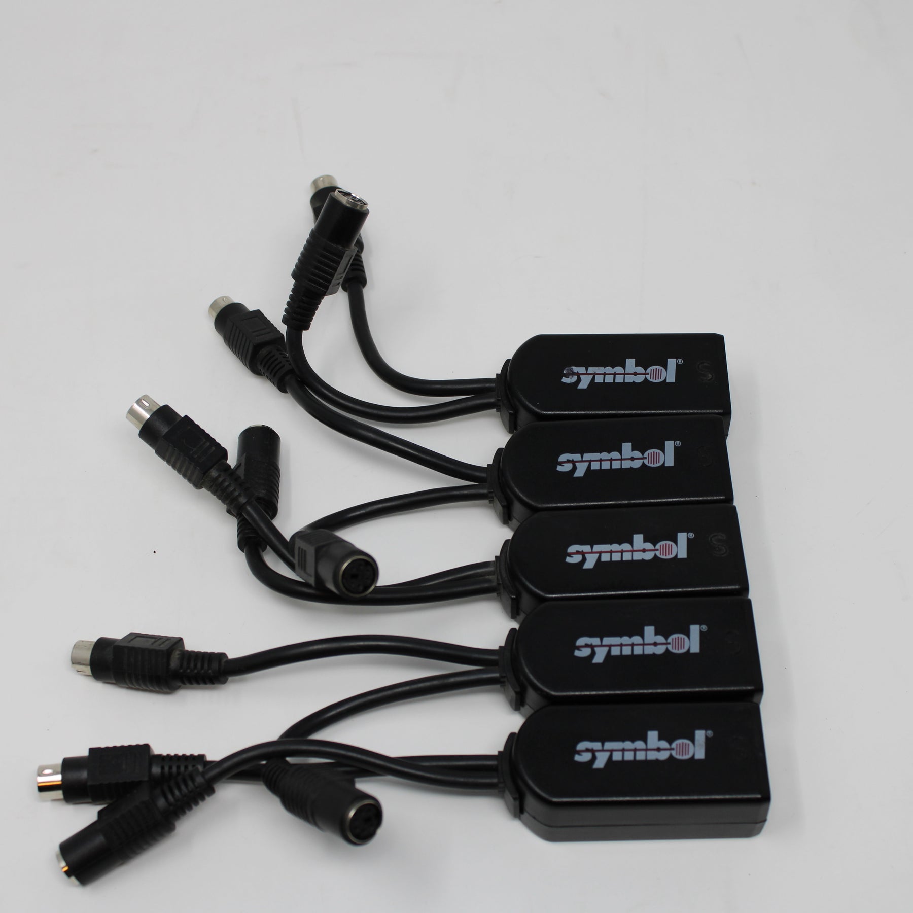 Lot of (5) Symbol Synapse Smart Adapter Cables STI80-0200 For PC Wedge PS/2 Scanners