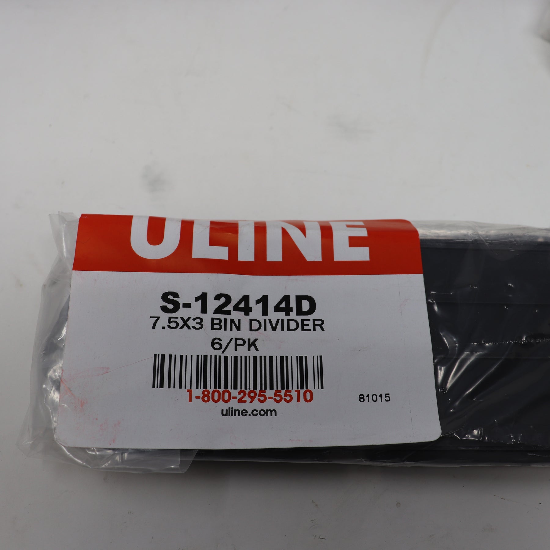 Lot of (14) Uline Dividers for Stackable Bins - 7.5" x 3" - 6 Packs