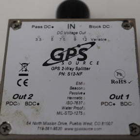 GPS Source 2-Way Splitter