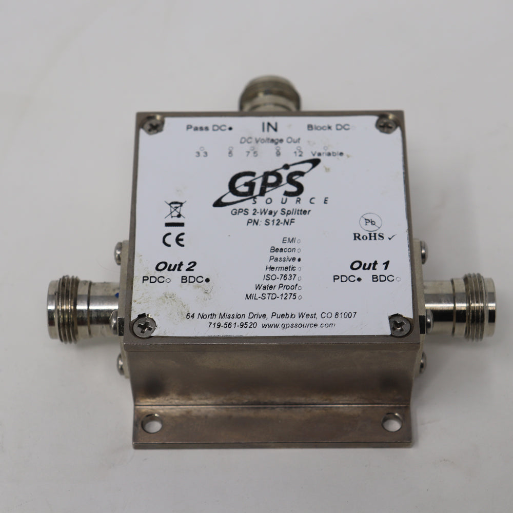 Gps Source GPS Source 2-Way Splitter