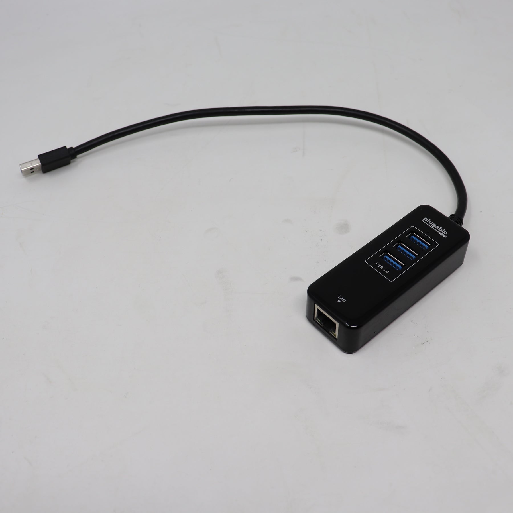 Plugable 3 Port USB 3.0 to Gigabit Ethernet NIC Network Adapter USB3-HUB3ME