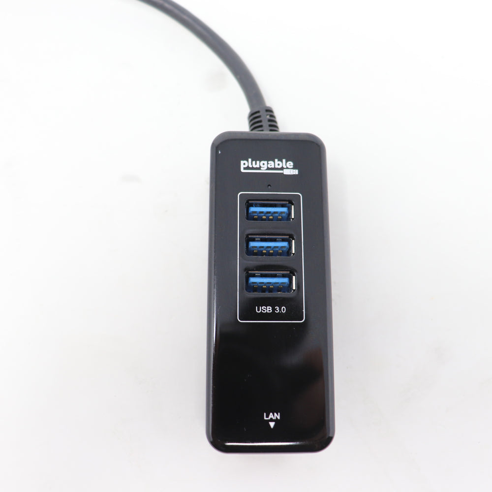 Plugable 3 Port USB 3.0 to Gigabit Ethernet NIC Network Adapter USB3-H