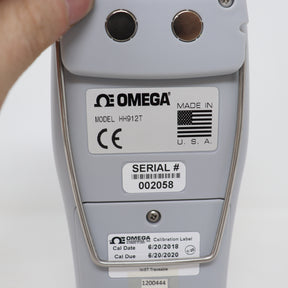 OMEGA 2 Channel 0.04% Accuracy 4 Thermocouple Types Meter HH912T w Delta T