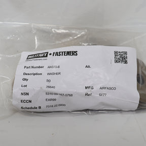 Military Fasteners Cadmium Plated Steel Washer Aeronautical AN970