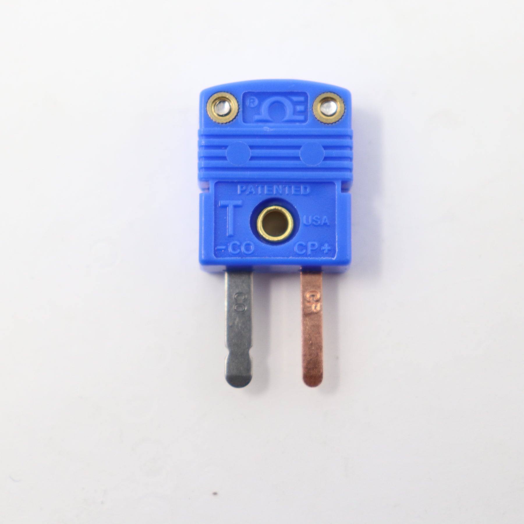 5-Pack Omega 2 Pole Mini Plug Type T Blue SMPW-T-M