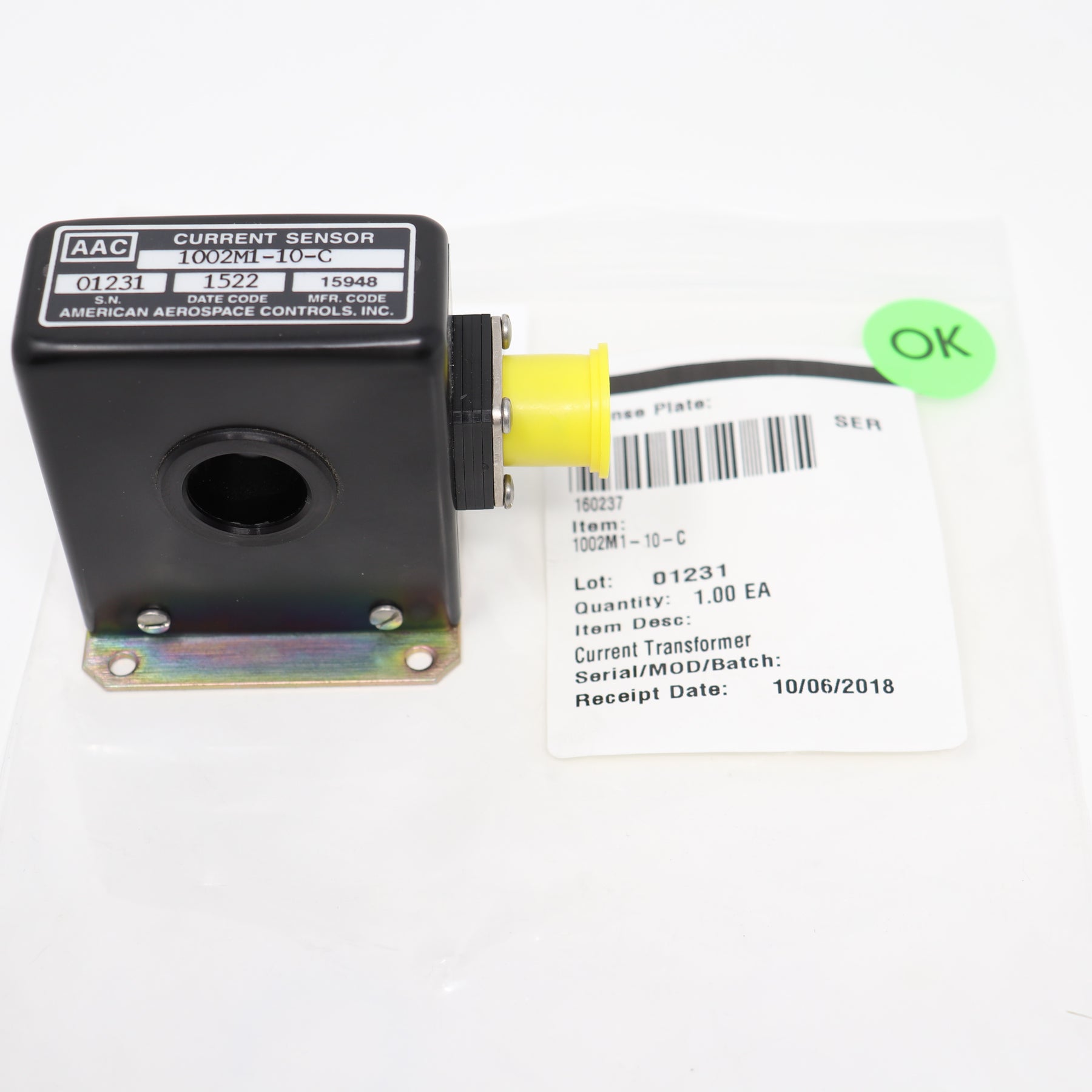 AAC Current Sensor-Transformer 0-10A w/ Connector 1002M1-10-C