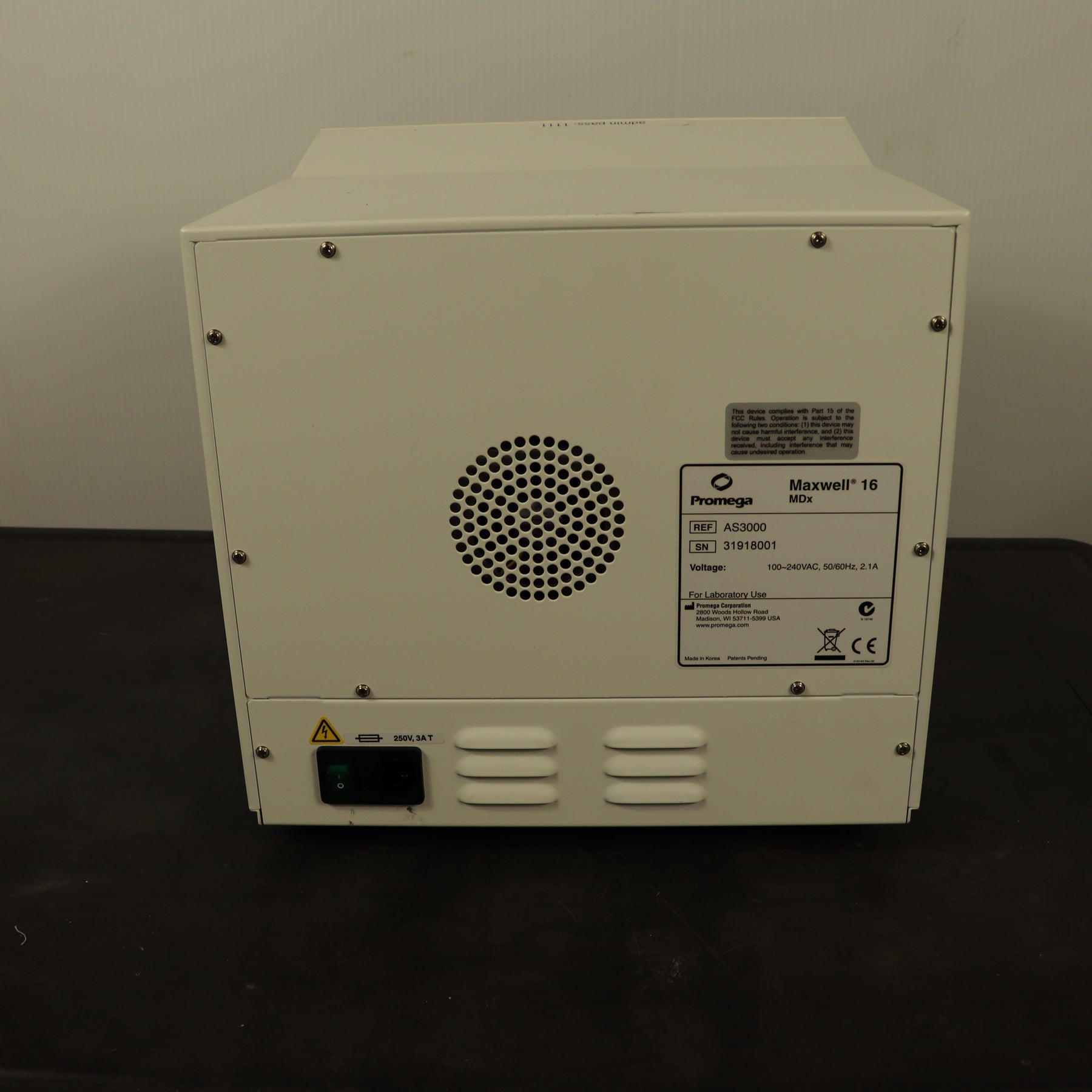 Promega Maxwell MDx 16 Nucleic Acid Purification Instrument AS3000