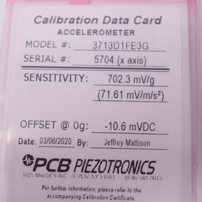 PCB Piezotronics Triaxial High Sensitivity Accelerometer 3713D1FE3G