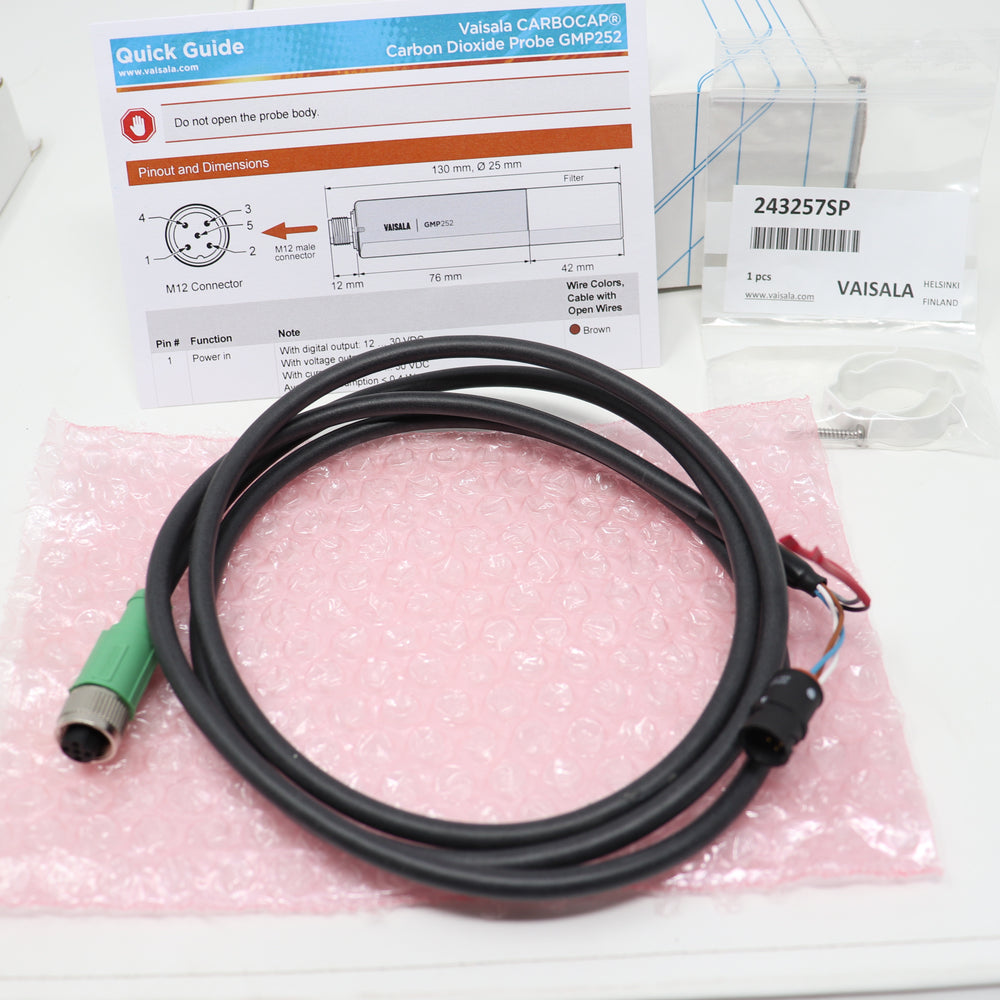 Vaisala 0-20,000 ppm CO2 Probe w/ Cable GMP252 54C0B4C1