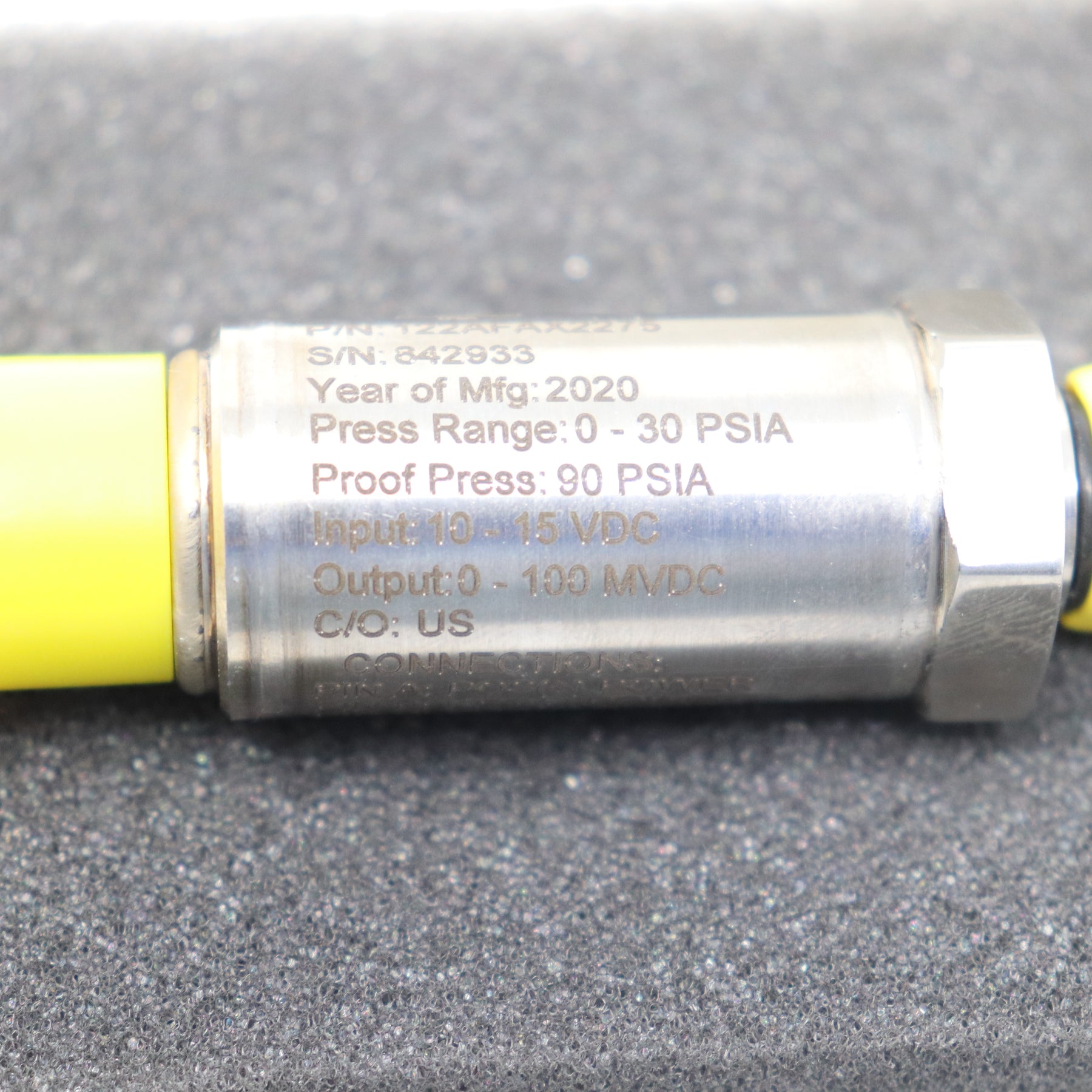 Viatran 30 PSIA 7/8in Pressure Transmitter Transducer 122AFAX2275