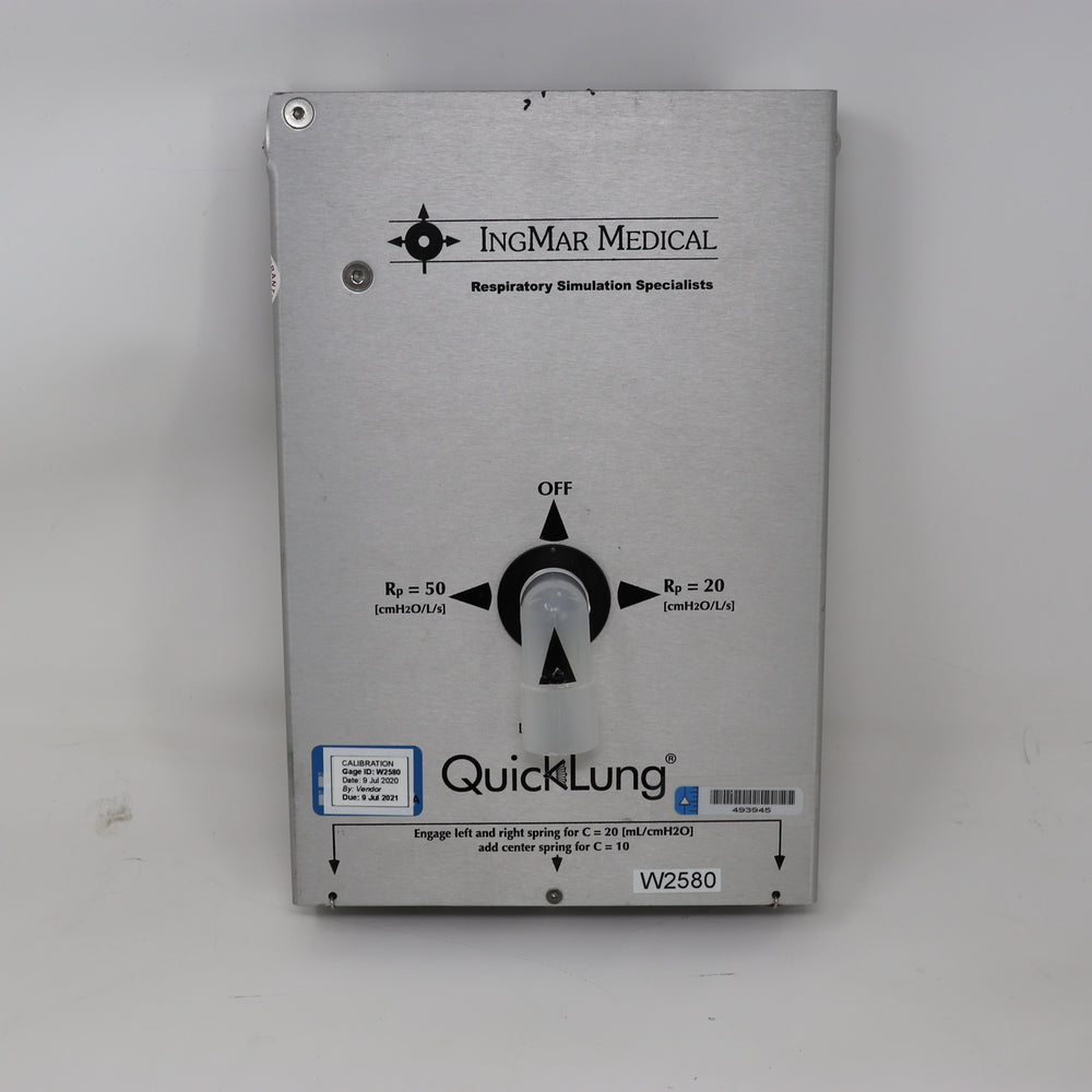 IngMar Medical QuickLung Test Lung for Ventilator Testing