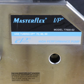 MasterFlex I/P Digital Console Drive 1-650rpm Peristaltic Pump w 77600-62 Head