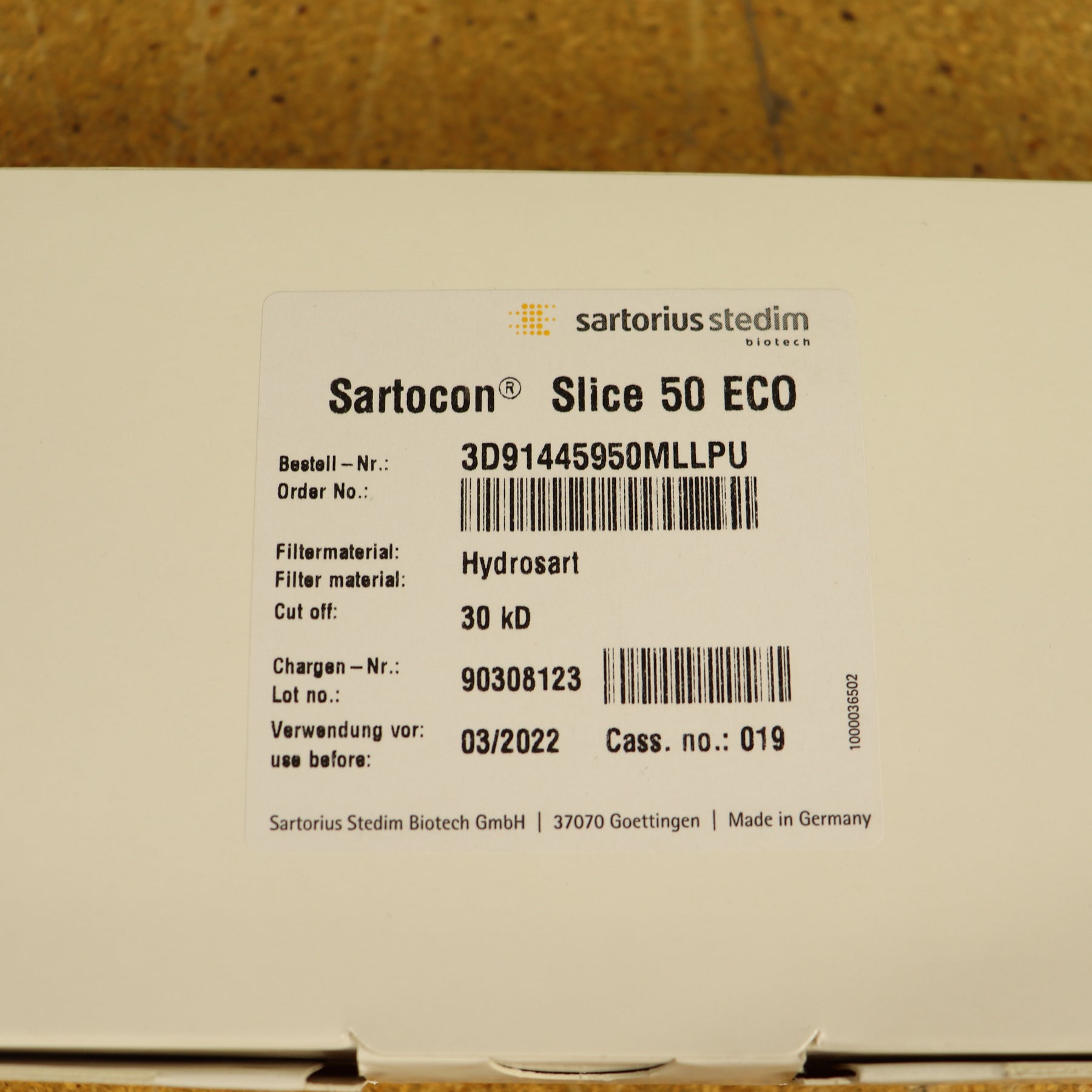 Sartorius Sartocon Slice 50 Eco Hydrosart 30kD 3D91445950MLLPU