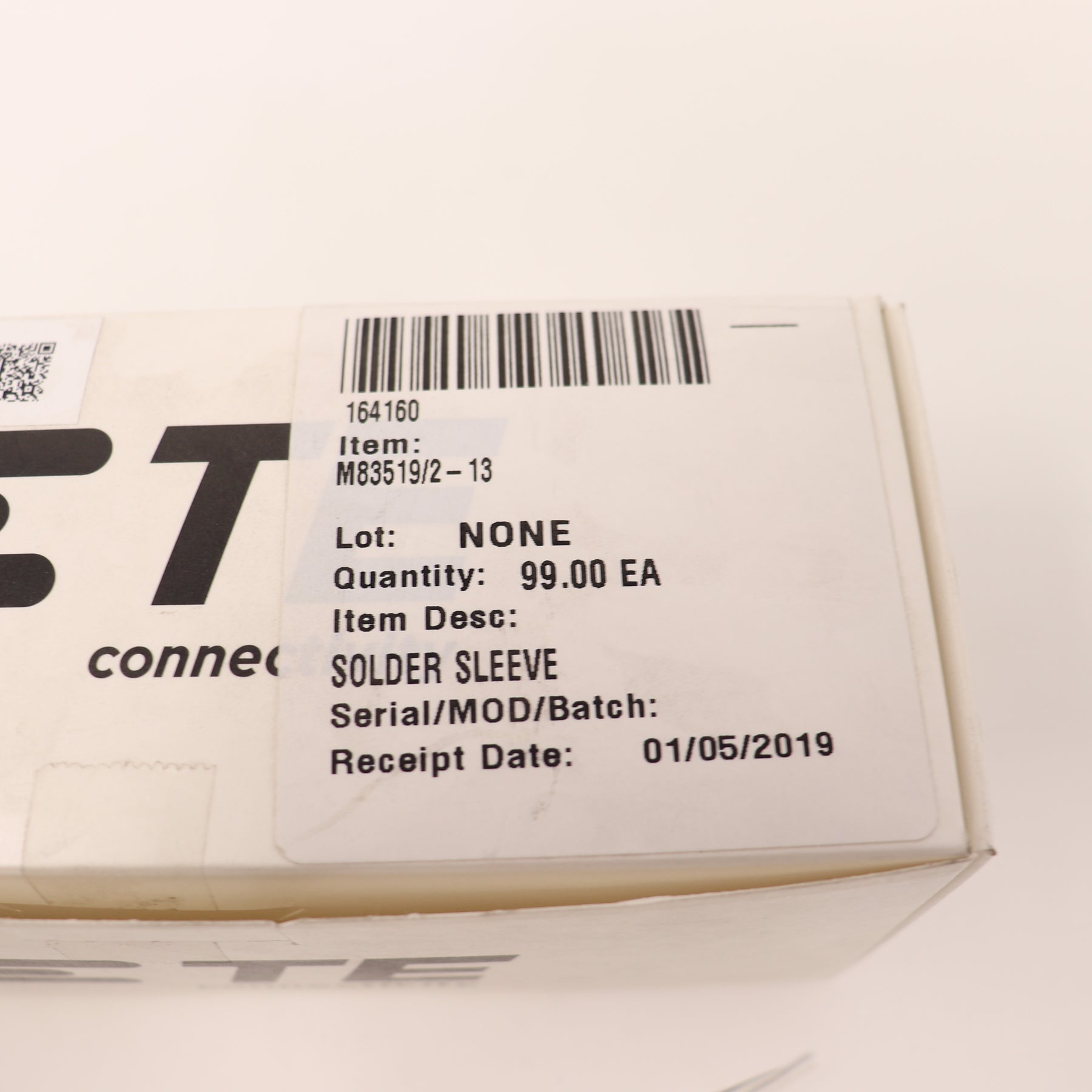 (49) PackTE Connectivity Solder Sleeve M83519/2-13 S02-13-RCS453