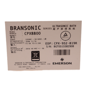 Branson Digital Timer Ultrasonic Cleaner 8800 CPX8800 CPX-952-819R