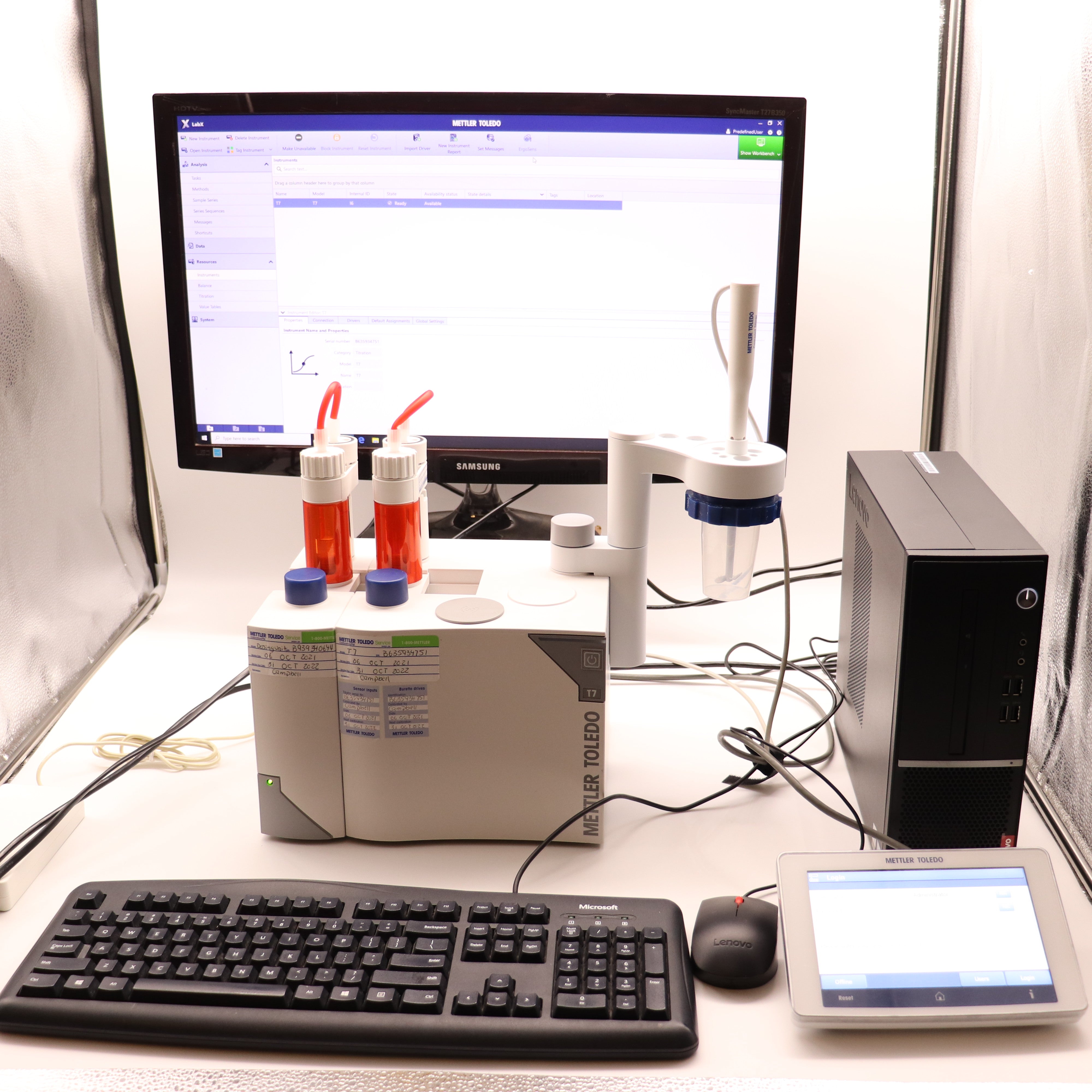 Tetration Computer Mettler Toledo Excellence Titrator T7 w/ dosing unit + Control PC