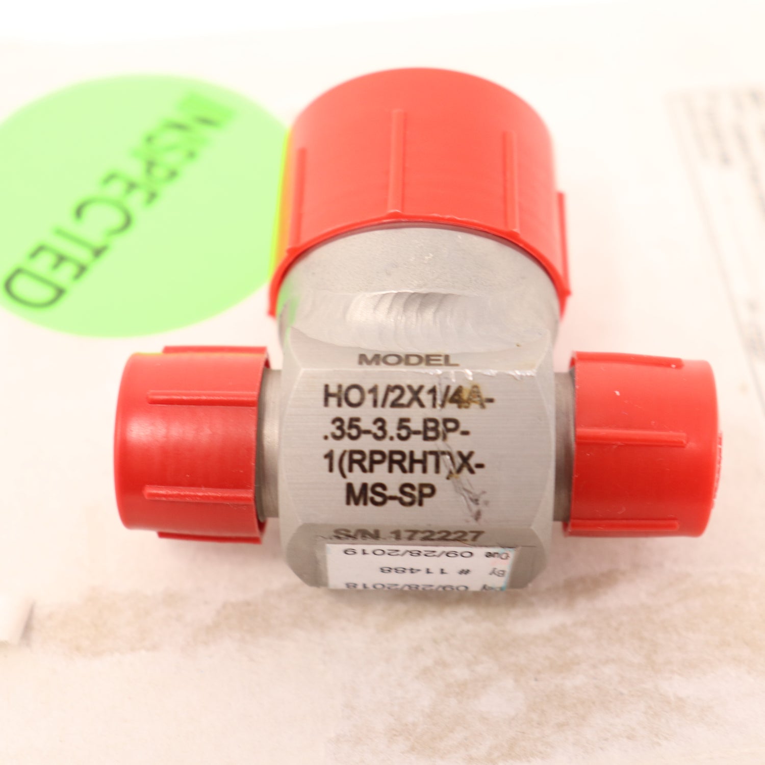 Hoffer Flow Controls Turbine Flow Meter H01/2X1/4A.353.5BP1 RPRHT