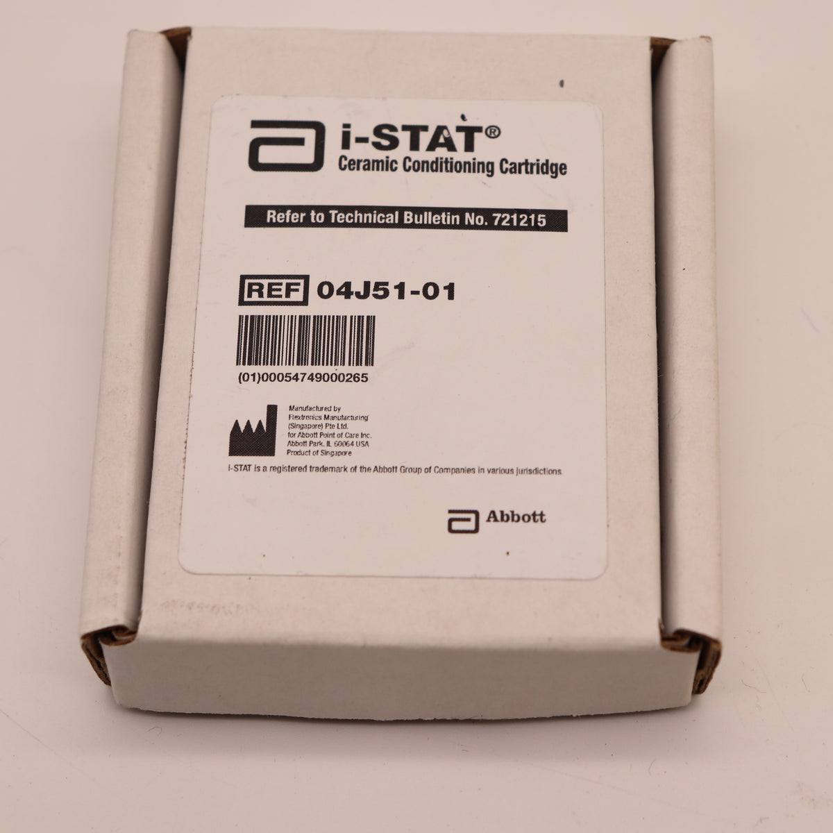 Abbott iSTAT Ceramic Conditioning Cartridge REF 04J5101
