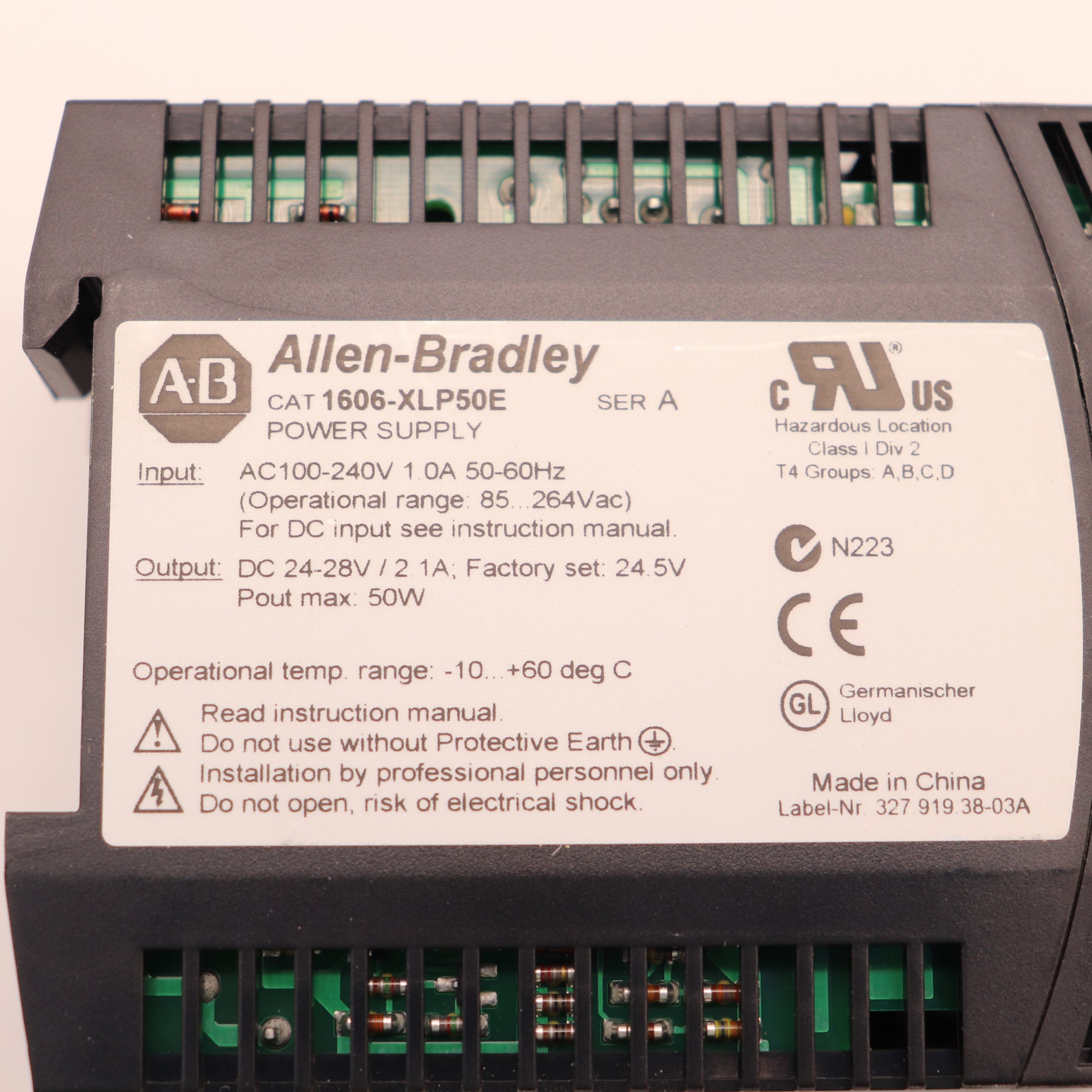 Allen-Bradley 24-28VDC Power Supply 1606-XLP50E Ser A