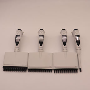 Set of (4) Sartorius Electronic Pipettes 3x 12-Channel 1x Single-Channel