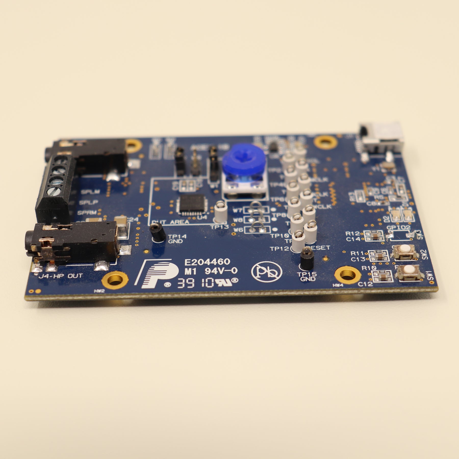 Texas Instruments TI TLV320DAC3120EVM-U Audio Evaluation Board for the TLV320DAC3120 Codec