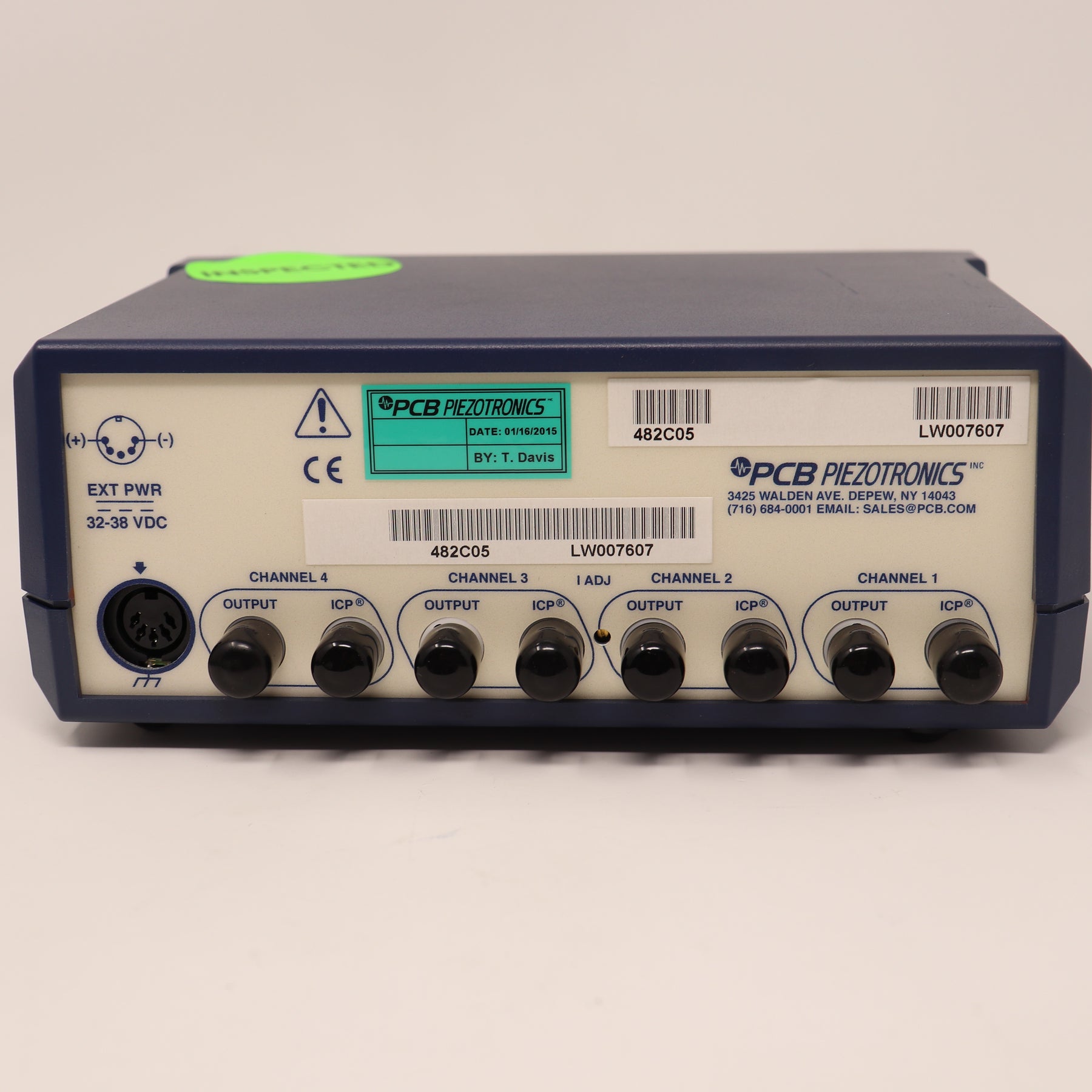 PCB Piezotronics 482C 4-Channel ICP Sensor Signal Conditioner 482C05